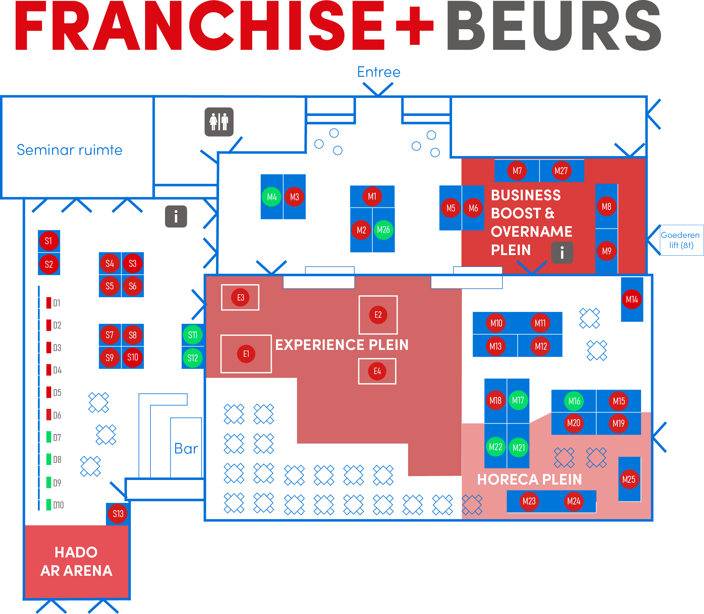 Franchise+ Beurs Plattegrond