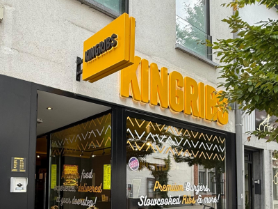 Kingribs voorkant winkel