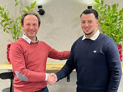 Abou el Haddad (rechts) en Sven De Groodt van Valenta Benelux