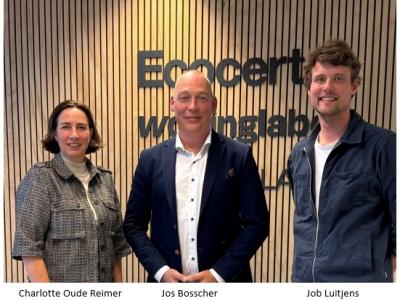 Vertegenwoordigers Nationale Franchise Vereniging samen met Ecocert 
