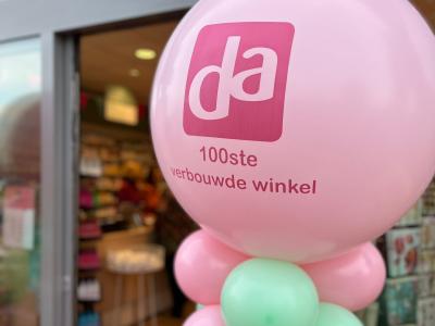 Honderdste verbouwde DA winkel