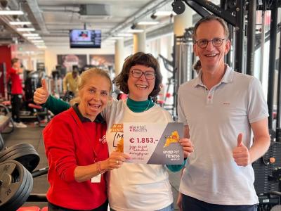 SNAP FITNESS haalt € 1.853 op voor de Stichting Mind