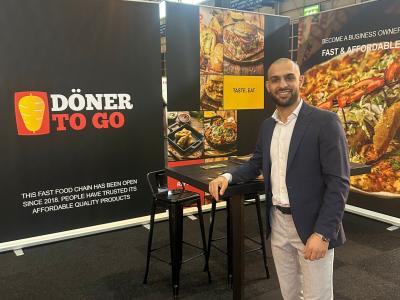 Muhamad Salih van Döner To Go op Expo Fuar 2024 in Gorinchem