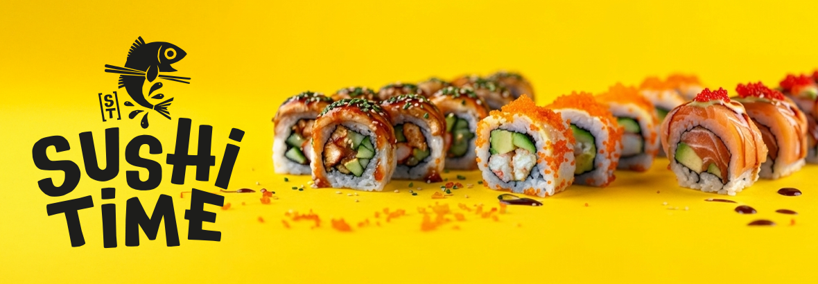Sushi time banner