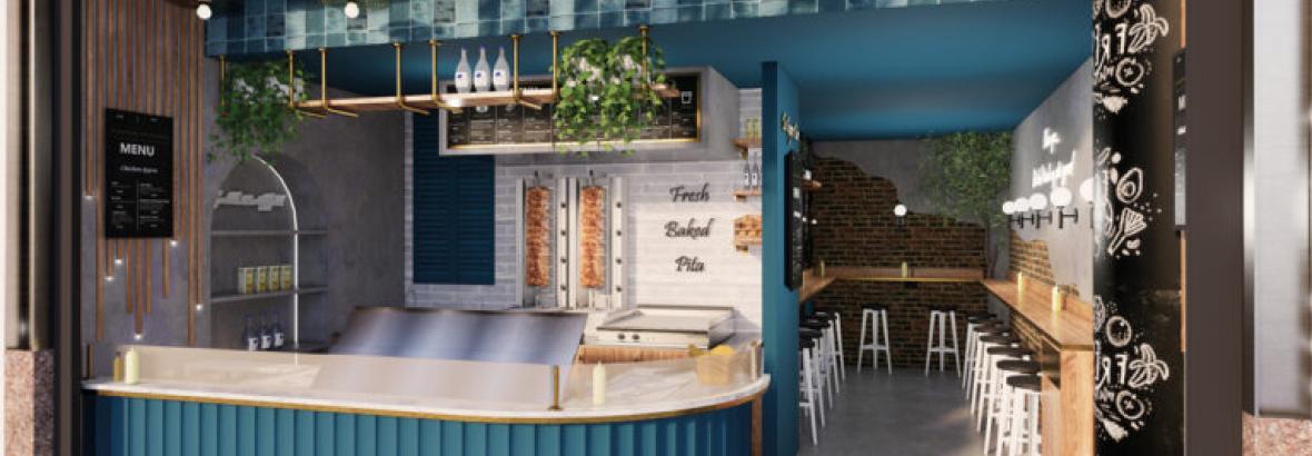 Franchise locatie design The Gyros Bar