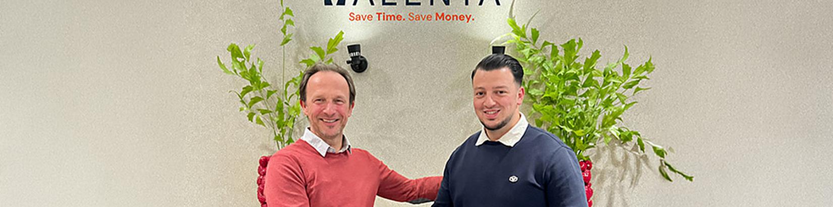 Sven De Groodt (links), Managing Director van Valenta Benelux, en Abou el Haddad, Managing Partner bij Valenta